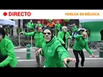 BÉLGICA  EN DIRECTO: JORNADA DE HUELGA NACIONAL por los RECORTES y REFORMA de las PENSIONES | RTVE