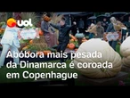 Abóbora gigante de 903 quilos é coroada a mais pesada da Dinamarca; veja