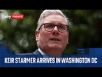 Sir Keir Starmer touches down in Washington DC ahead of Trump-Zelenskyy meeting