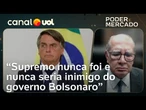 STF nunca foi inimigo de Bolsonaro e nem o perseguiu politicamente, diz o ministro Gilmar Mendes