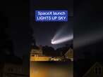 SpaceX launch LIGHTS UP SKY!