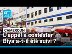 Cameroun : l'appel à contester la réélection de Biya partiellement suivi • FRANCE 24