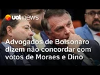 Advogados de Bolsonaro dizem não concordar com votos do STF, mas irão aguardar para se posicionarem