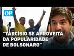 De azul, Tarcísio discursa em meio a bolsonaristas, poupa STF de ataques e vira alvo | O POVO NEWS