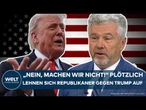 USA: Schock für Trump! Republikaner widersetzen sich! Jetzt kommt Widerstand aus den eigenen Reihen