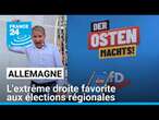 Élections régionales en Allemagne: l'extrême droite favorite des les sondages en Saxe et en Thuringe