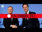 DIRECTO | Rutte comparece junto con el presidente polaco Andrzej Duda