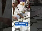 Chef prepares 33 dishes at once