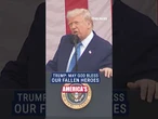 Trump honors fallen service members, says their sacrifice secured our ‘liberty’ #foxnews #shorts