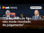 Divergência de Fux em julgamento de Bolsonaro no STF não vai mudar resultado final, diz advogado