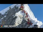 Hundreds of hikers summit Mt. Everest in record spring climbing season
