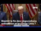 Un protocole d'accord trouvé entre l'Iran et les États-Unis, Donald Trump doit le signer