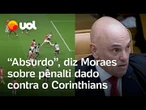 Alexandre de Mores reclama de pênalti dado contra o Corinthians: 'Assalto a mão armada'