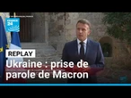 Ukraine : prise de parole d'Emmanuel Macron à l'issu de la réunion de la "coalition des volontaires"