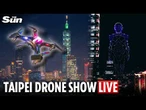 LIVE: Massive drone display over Taipei 101 kicks off Computex trade show