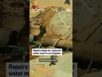 Repairs begin for ruptured water break in Los Angeles