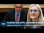 JUSTIZ AM LIMIT: Lösungsvorschlag von Margarete Koppers trifft auf heftige Kritik! CDU bleibt hart!