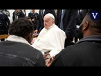 El papa Francisco visita a los presos de la cárcel romana Regina Coeli
