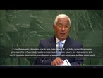 Antonio Costa (Ue) all'Onu: Il cambiamento climatico non è una fake news