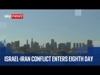 Israel-Iran conflict | Watch Sky News coverage and the skyline in Israel