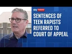 Sentences of teenage rapists who avoided jail referred to Court of Appeal