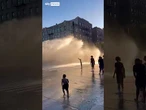 New Yorkers cool down during heatwave