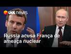 Rússia vê resposta de Macron como ameaça e compara presidente à Napoleão e Hitler | Jamil Chade