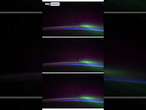 Comet, aurora and sunrise caught on camera