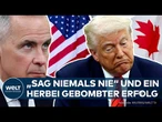 USA vs. KANADA: Mark Carney kontert Donald Trump - und der überrascht mit herbei gebombtem Erfolg