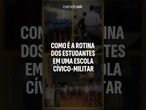 Como é a rotina dos estudantes em uma escola cívico-militar? veja vídeo