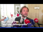 Procès en appel du RN: Marine Le Pen "est une délinquante", estime le socialiste Boris Vallaud
