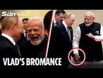Bizarre moment Putin and India’s Modi are seen HOLDING HANDS at ‘anti-Nato’ summit