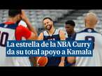 La estrella de la NBA Stephen Curry da su total apoyo a Kamala Harris