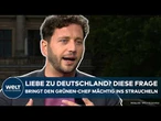 DEUTSCHLAND: Liebe zum Vaterland? Diese Frage wirft den Grünen-Chef völlig aus der Bahn
