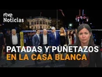 TRUMP CELEBRA su 80 CUMPLEAÑOS con un POLÉMICO COMBATE de MMA en la CASA BLANCA | RTVE Noticias