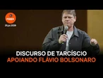 Assista ao discurso de Tarcísio apoiando a candidatura de Flávio Bolsonaro