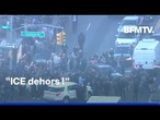 Des centaines de New-yorkais s’opposent à l’ICE lors d’une intervention dans une rue commerçante