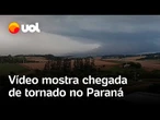 Tornado no Paraná: vídeo mostra chegada de fenômeno que destruiu Rio Bonito do Iguaçu; veja vídeo