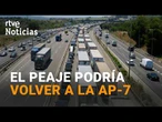 El Parlament debate el posible regreso de los peajes a las autopistas catalanas | RTVE Noticias