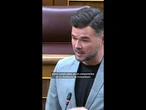 Rufián acerca de que el catalán no se reconozca como lengua oficial: "El catalán lo hablan 10 mil...