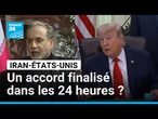 Les États-Unis et l'Iran sur le point de finaliser un accord, annonce le médiateur pakistanais