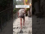 Scale come fiumi a Positano per un temporale improvviso