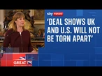 Chancellor comments on US-UK 'historic' trade deal