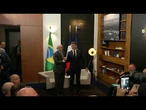 Macron e Lula realizam reunião bilateral à margem da cúpula do G7 | AFP