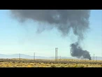 Crash d'un bombardier B52 de l'armée américaine lors d'un vol d'essai