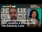 Eduardo Leite diz que sexualidade foi respeitada pelo povo gaúcho: 'Diversidade fortalece o Brasil'