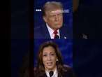 Kamala Harris digs at Donald Trump over 'bored' fans leaving his rallies. #USElection #BBCNews