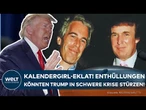 EPSTEIN-AFFÄRE: Trump in der Krise! US-Präsident klagt nach Enthüllungen und behindert die Presse