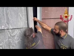 Gattino intrappolato al centro commerciale di Montano Lucino salvato dai Vigili del Fuoco
