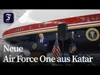 Trump stellt neue Lackierung des Regierungsjets vor